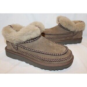 UGG Women's Classic Ultra Mini Alpine Suede Shearling Lined Boots Hickory 11